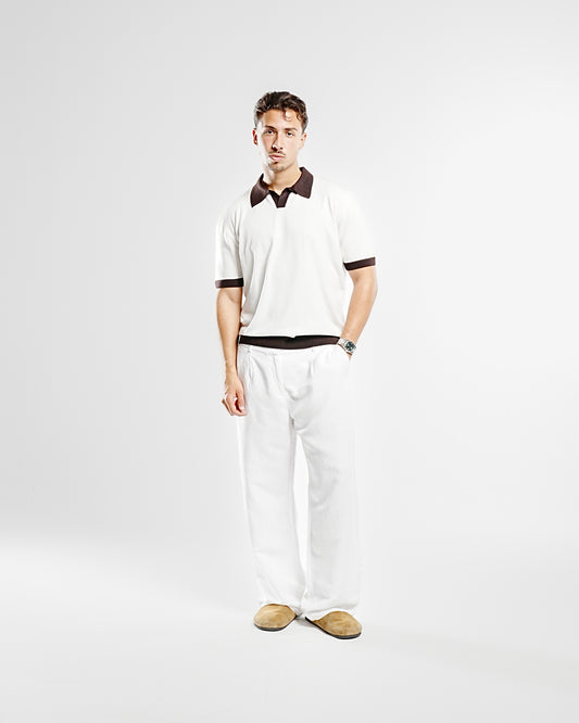 Men's Knitted Polo T-Shirt