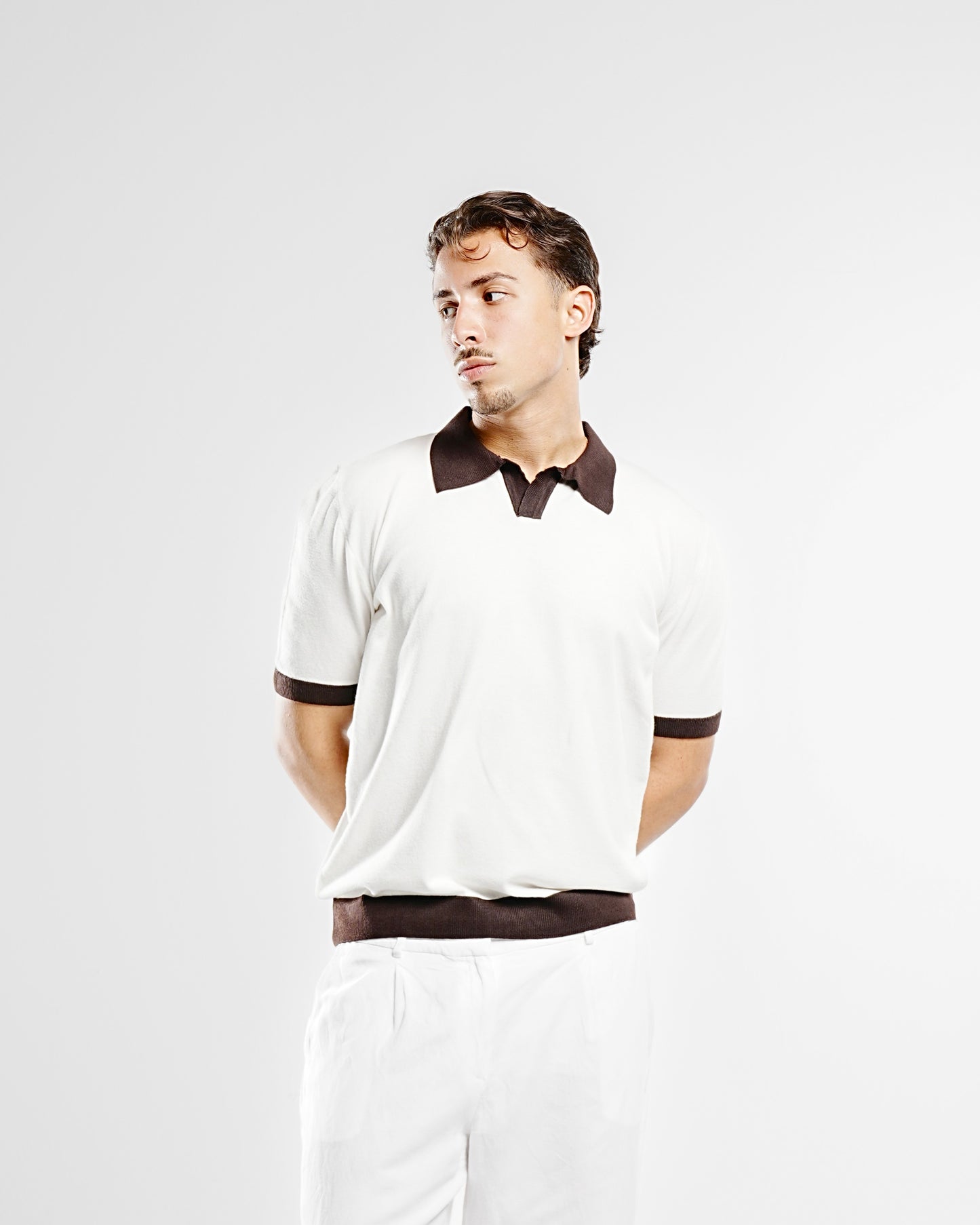 Men's Knitted Polo T-Shirt