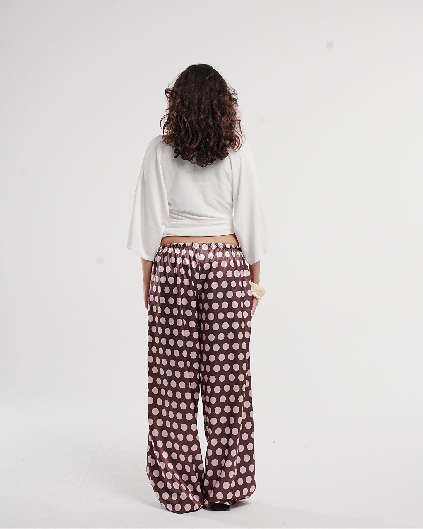 Rose Latte Dots Pants