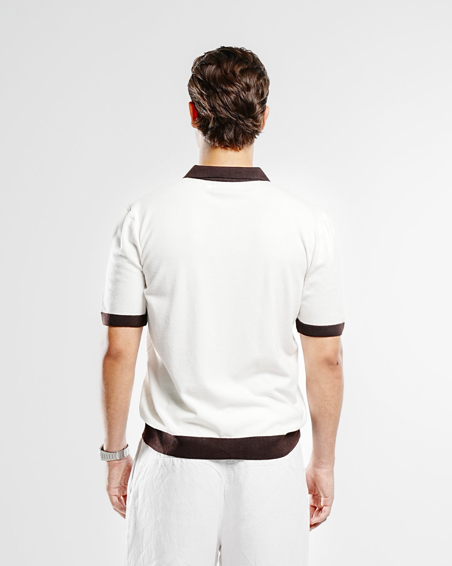 Men's Knitted Polo T-Shirt