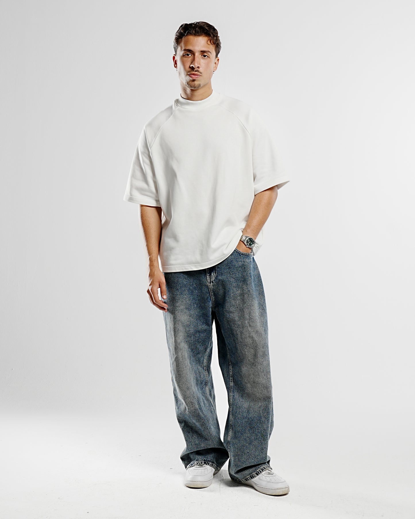 Men's White Signature Oversized Tee